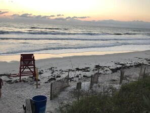 Beach nearby, sun-loungers