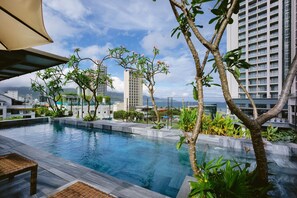 Outdoor pool, open 8:00 AM to 10:00 PM, sun loungers - LIVIE Da Nang Style (Da Nang)