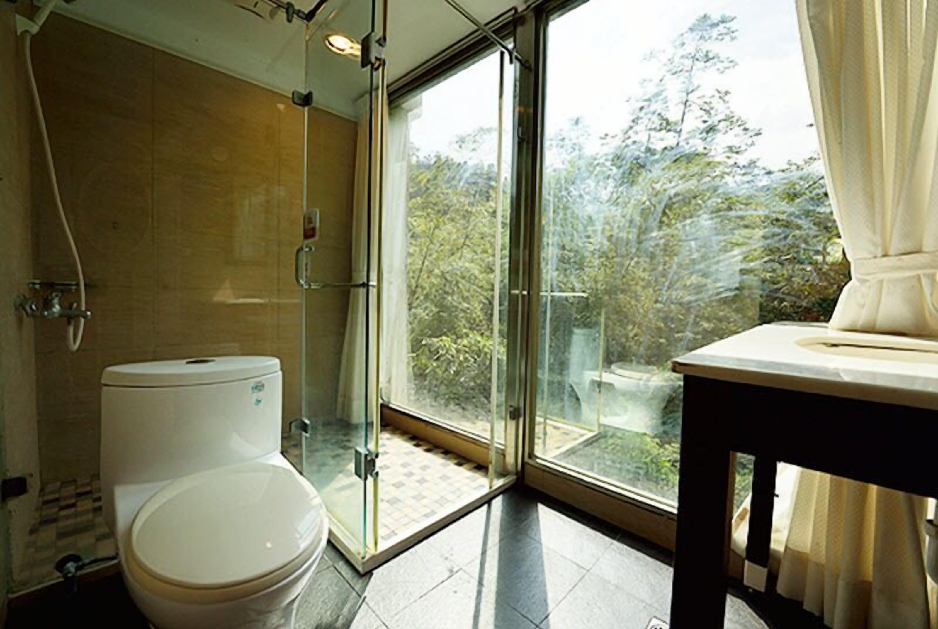 comfort room, multiple beds, mountain view | bathroom | shower, free toiletries, hair dryer, slippers