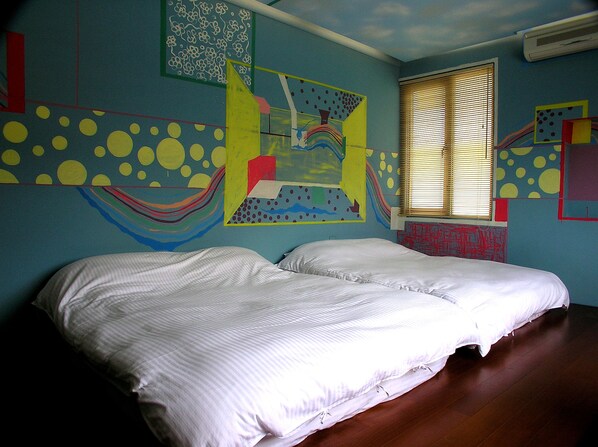 Quadruple Room | Soundproofing, free WiFi, bed sheets - Being Outdoor B & B (New Taipei City)