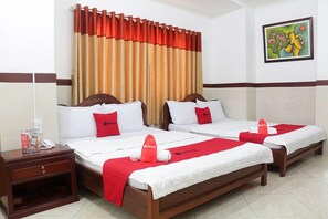 Standard Double Room | Minibar, desk, laptop workspace, blackout curtains