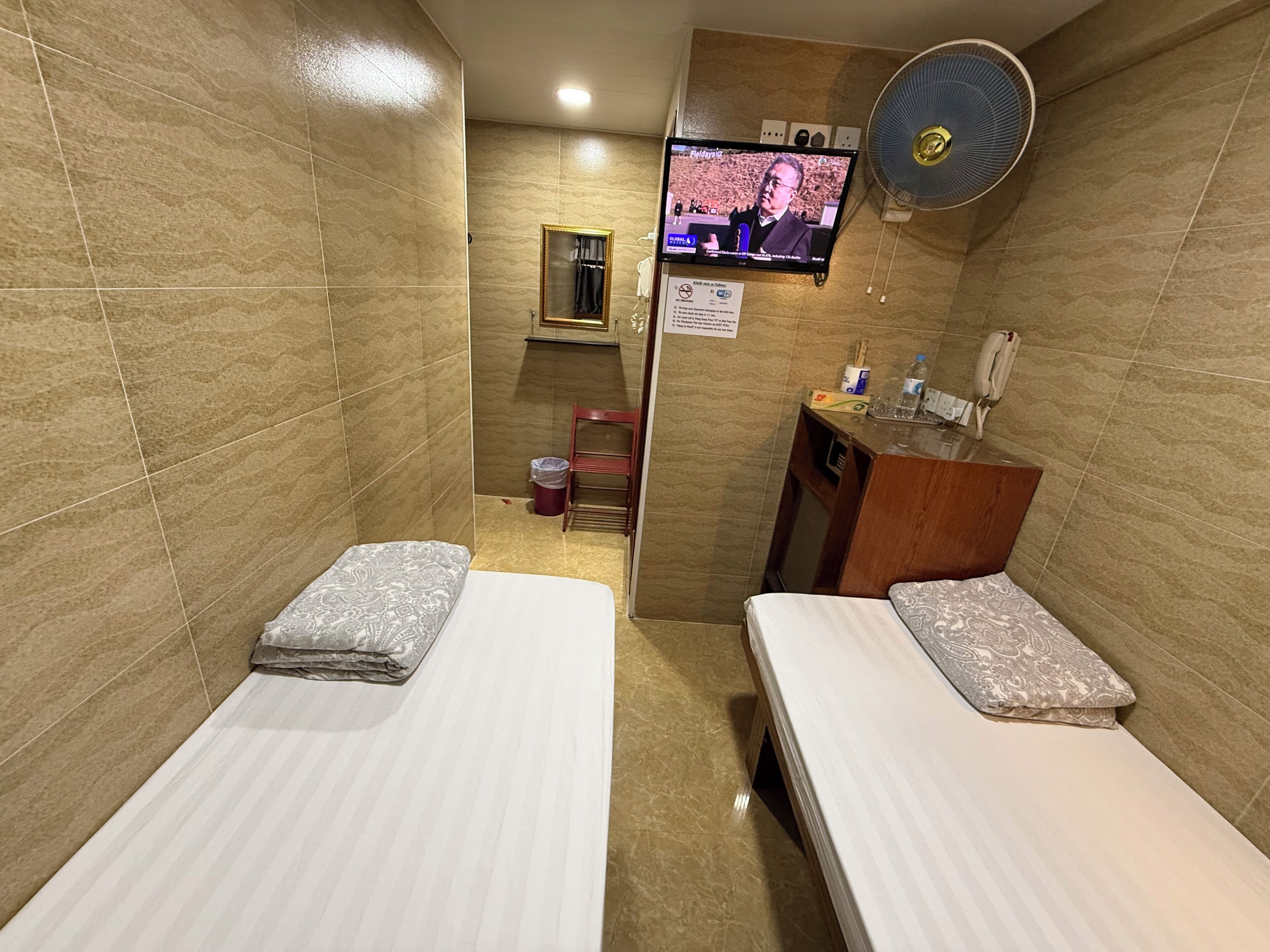 雙床房, 非吸煙房 | 客房內保險箱、隔音、熨斗/熨衣板、免費無線上網