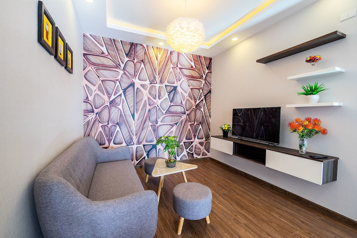 Comfort-Apartment, Stadtblick | Wohnzimmer