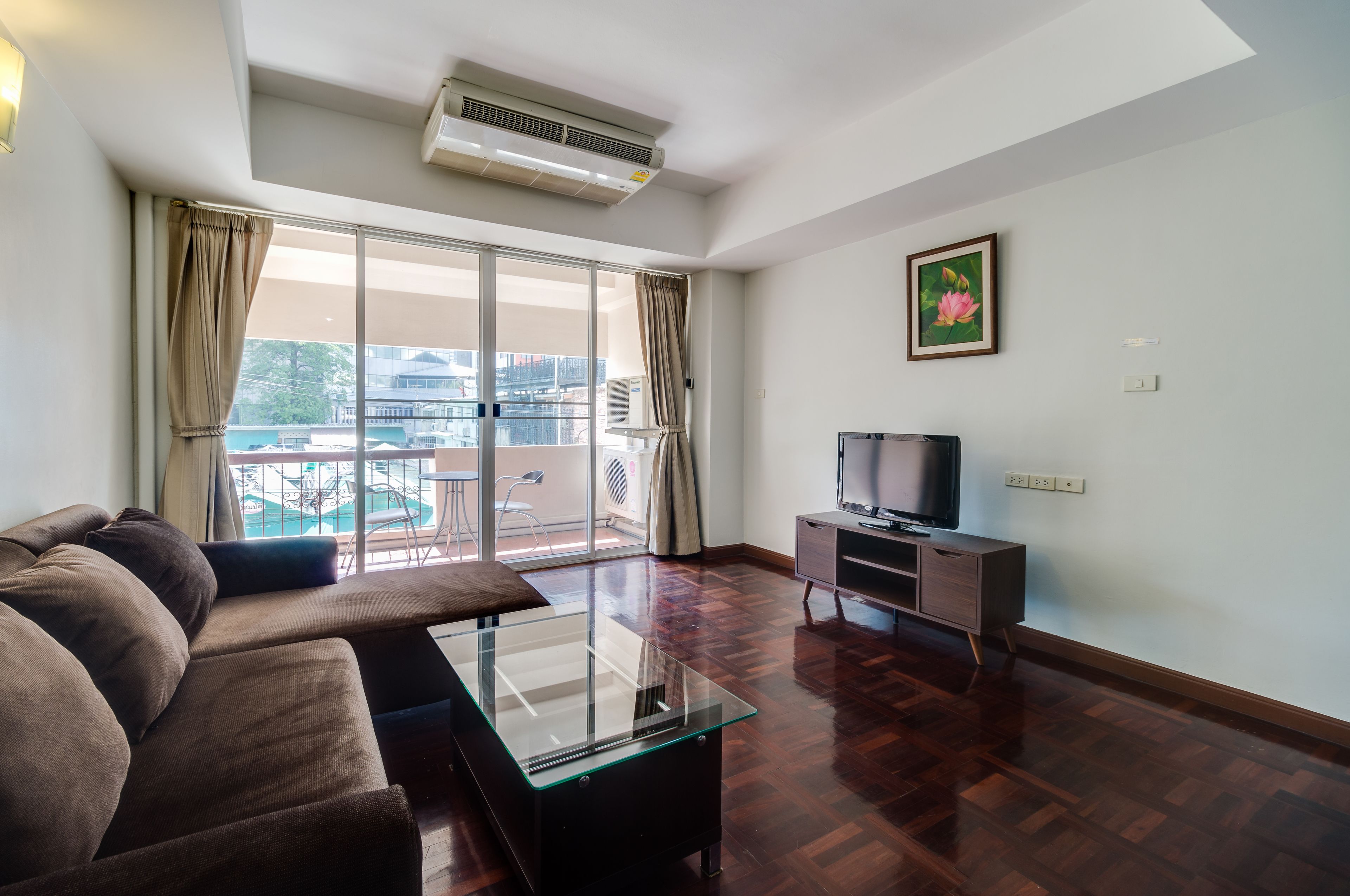 2 bedrooms | living area | lcd tv