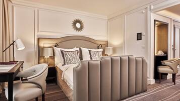 Deluxe-Suite, 1 Schlafzimmer | Bettwäsche aus ägyptischer Baumwolle, hochwertige Bettwaren