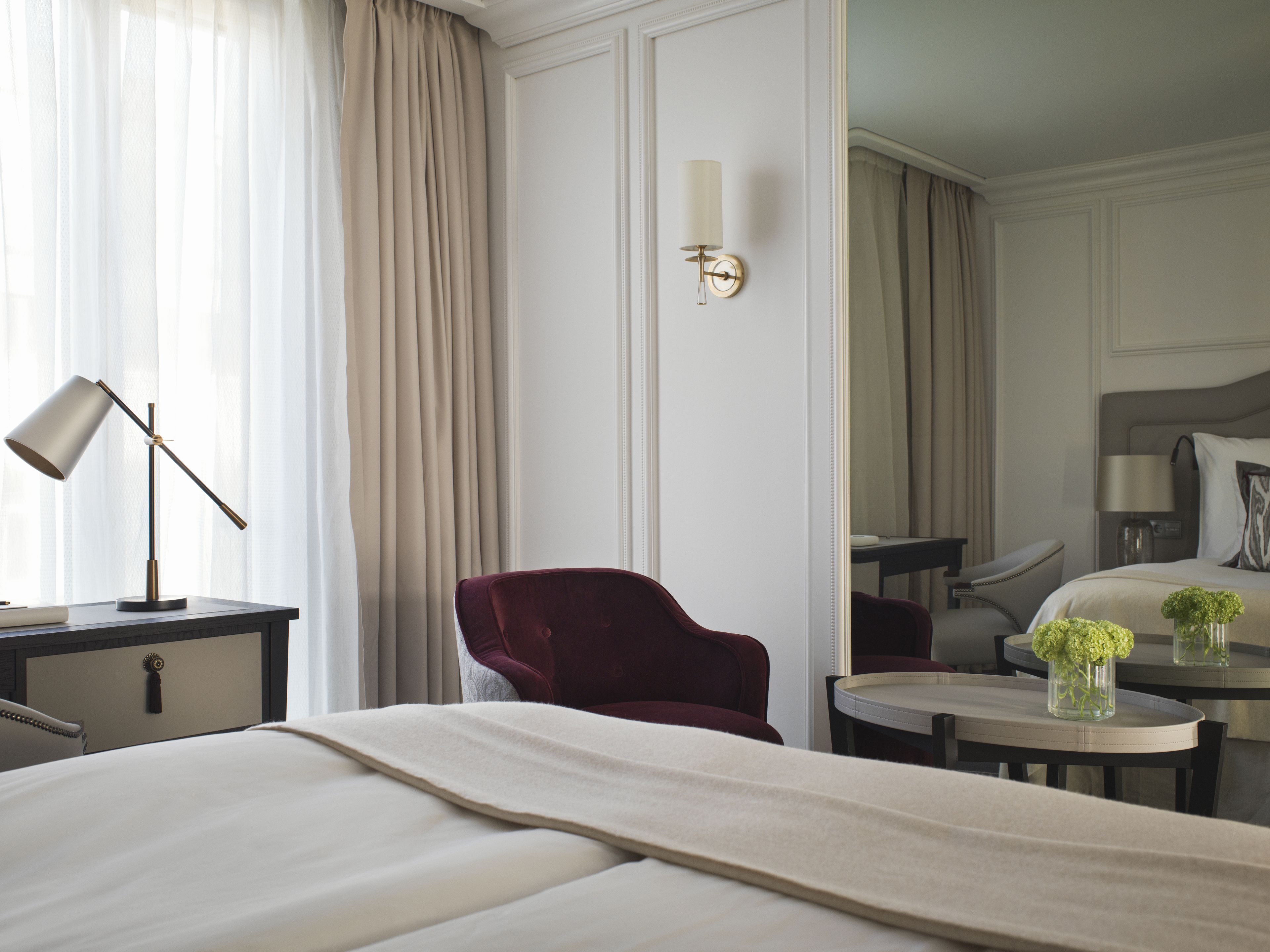 Egyptian cotton sheets, premium bedding, down duvets, pillow-top beds