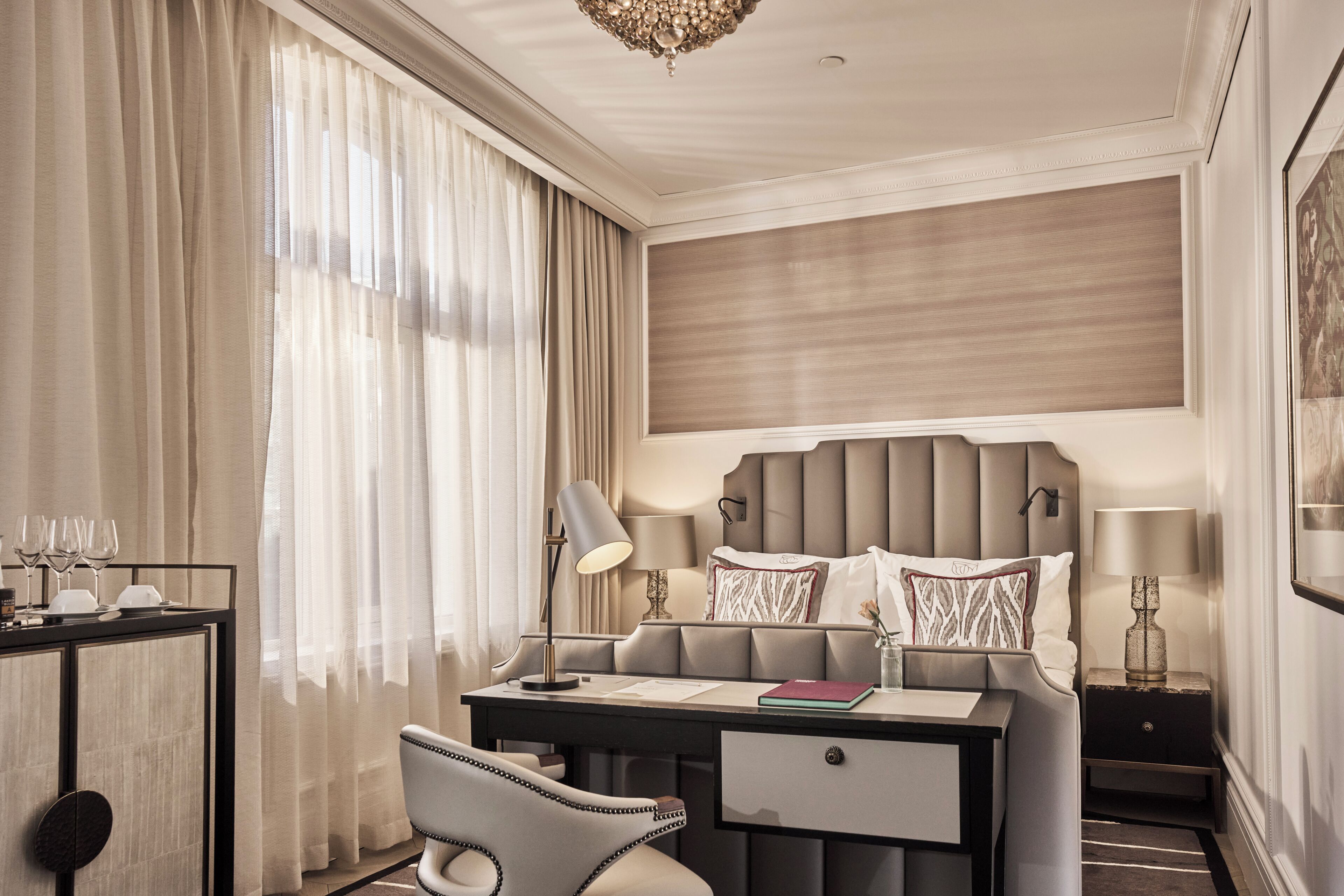 Egyptian cotton sheets, premium bedding, down duvets, pillow-top beds