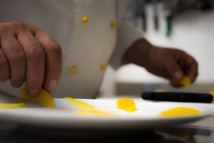 Lunch and dinner served, local cuisine