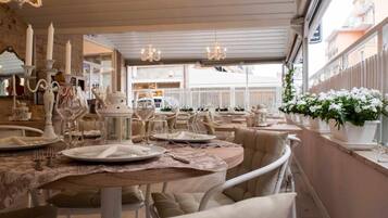 Lunch and dinner served, local cuisine