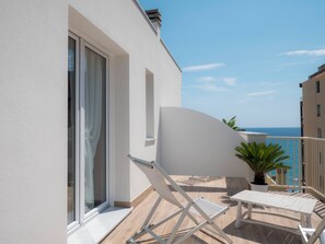 Deluxe Double Room, Terrace, Sea View | View from room - Hotel Continental (Pietra Ligure)