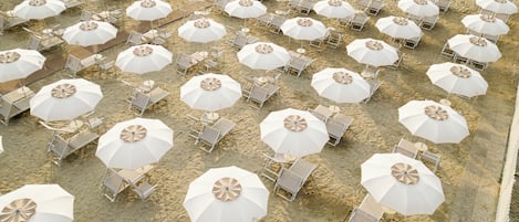 Beach nearby, sun loungers, beach umbrellas, beach towels