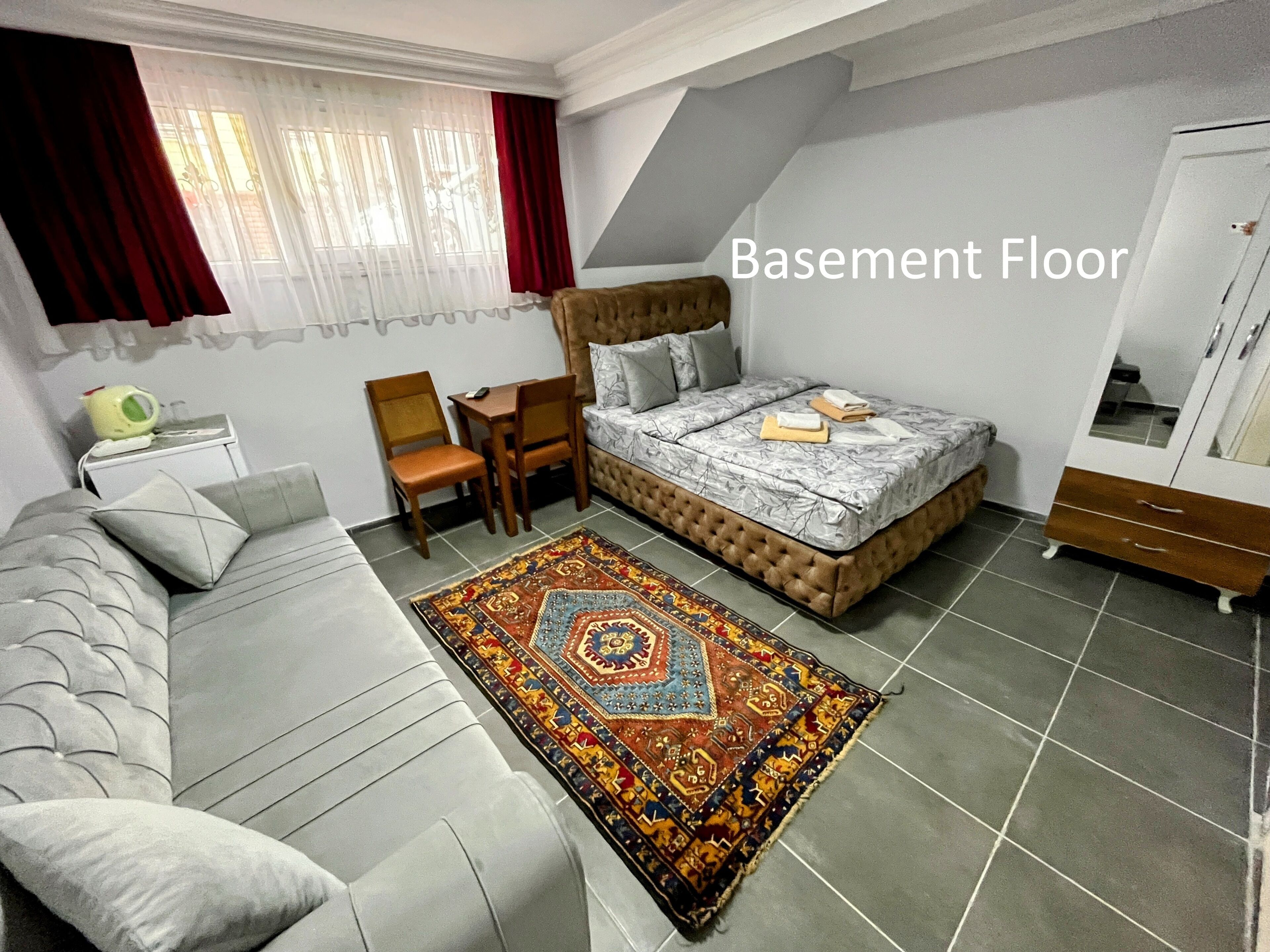 Basement Triple Room | 1 bedroom, premium bedding, free WiFi, bed sheets