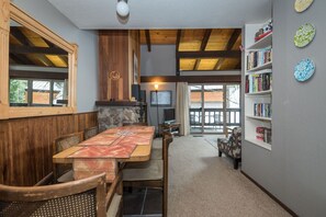 open plan living, dining and kitchen