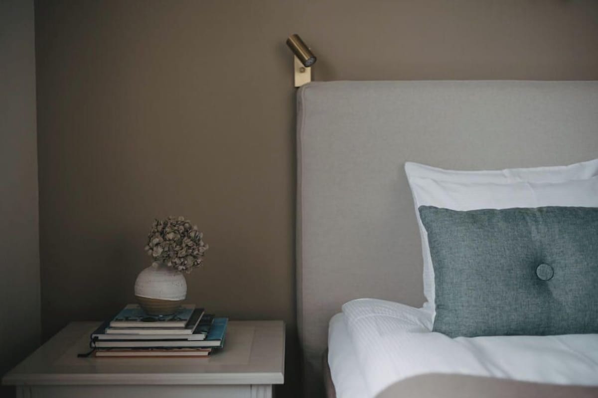 Desk, blackout drapes, iron/ironing board (on request), WiFi (free)