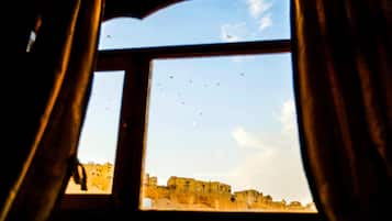 Vue depuis lâhĂ©bergement