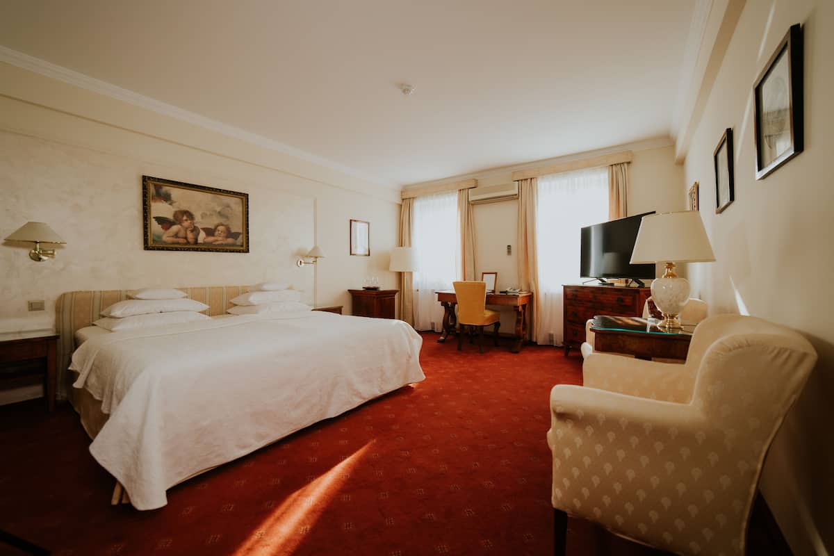 Studio, 1 Queen Bed, Garden View | Living area