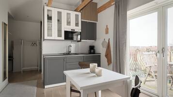 Studiosvit Superior - 1 sovrum | Ljudisolering, strykjärn/strykbräda, gratis wi-fi och sängkläder