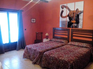 Individually decorated, individually furnished, blackout drapes