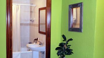 Hair dryer, bidet, towels