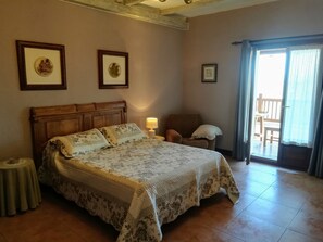 双人房, 阳台, 花园景观 (3) | 特色装修、特色家居、遮光窗帘、免费婴儿床