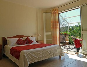 Double Room, Terrace | 1 bilik tidur, bar mini, peti besi dalam bilik, meja