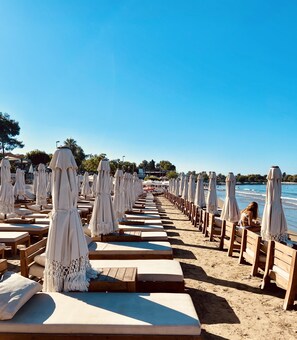 Private beach, free beach cabanas, sun loungers, beach umbrellas - Kalia Beach Hotel Side  (Manavgat)