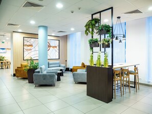 Sittområde i lobbyn