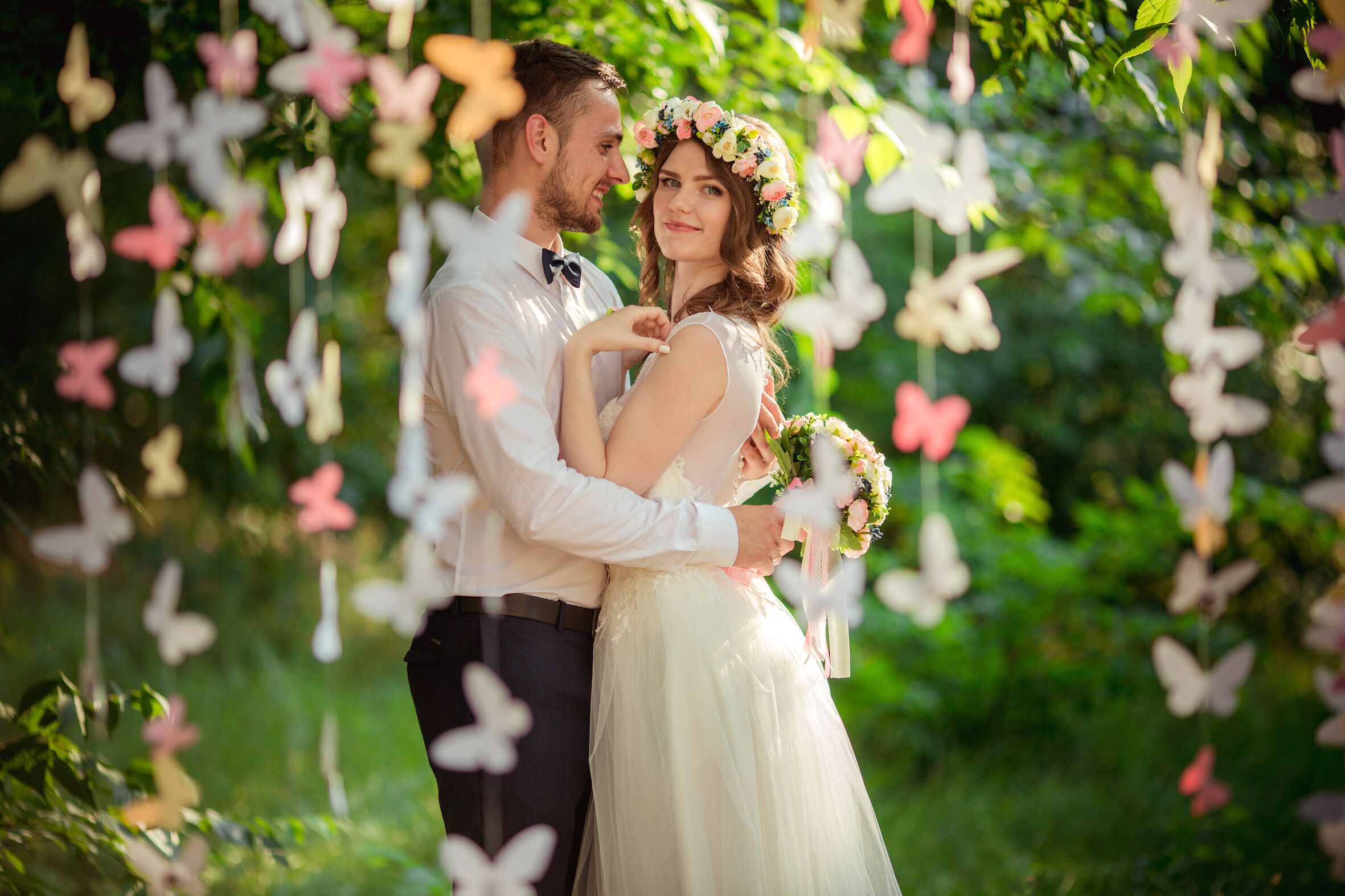outdoor wedding area