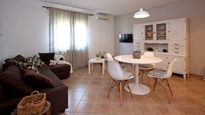 Villa - 2 soveværelser - privat pool | Opholdsområde | Fladskærms-tv