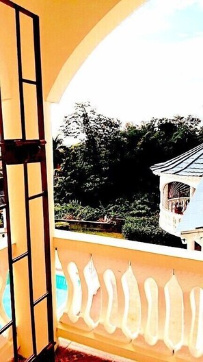 Kamer, 1 slaapkamer, uitzicht op stad | Balkon