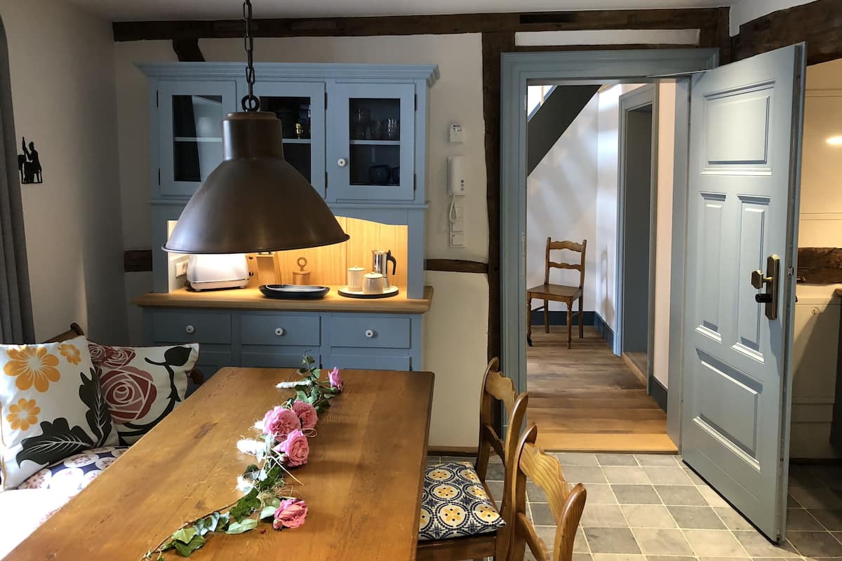 Superior Suite, 2 Bedrooms, Fireplace, City View | Private kitchen | Espresso maker, coffee/tea maker, full-sized fridge, oven
