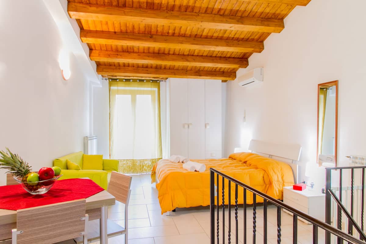 Studio, 1 Bedroom (Vania C) | 1 bedroom, soundproofing, iron/ironing board, free WiFi