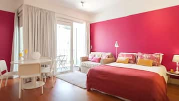 Estudio Confort | 1 dormitorio, sábanas de algodón egipcio, ropa de cama de alta calidad