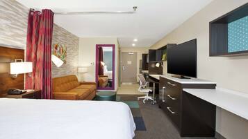 Premium bedding, blackout drapes, iron/ironing board, cribs/infant beds