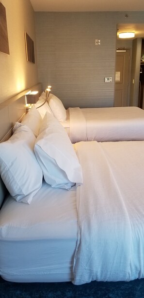 Chambre, 2 grands lits, accessible aux personnes à mobilité réduite, vue montagne (Hearing)