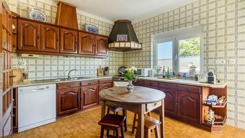 Townhome, 3 Bedrooms, Private Pool, Mountain View | Private kitchen | Full-sized fridge, microwave, oven, stovetop
