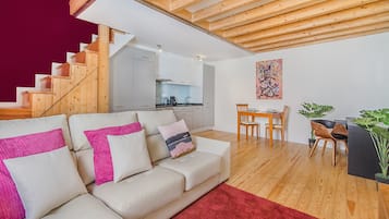 Apartment, 1 Bedroom | Living area | Flat-screen TV