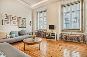 Apartment, 1 Bedroom | Living room | Flat-screen TV - Correeiros Downtown - Historic Lisbon Apartment (Lisbon)