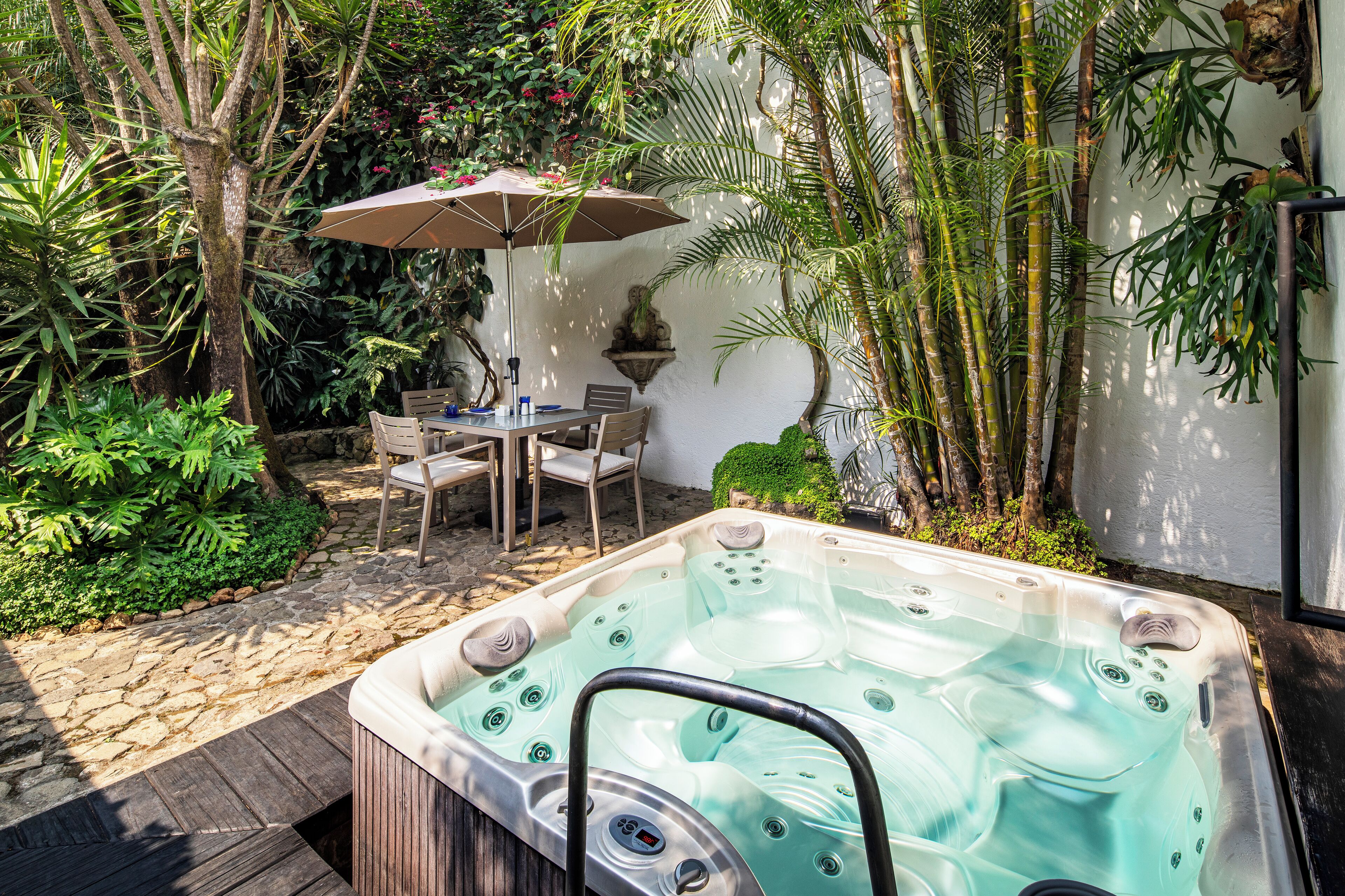 master suite with jacuzzi, 1 king bed, no. 4 & 3 | terrace/patio