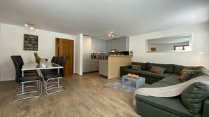 TV, DVD player, stereo