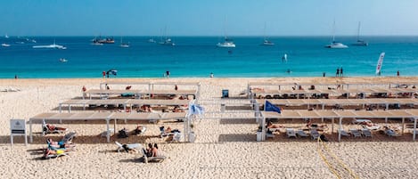 Private beach nearby, white sand, sun-loungers, beach umbrellas