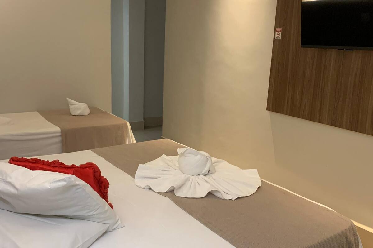 deluxe triple room | minibar, blackout curtains, free wifi, bed sheets