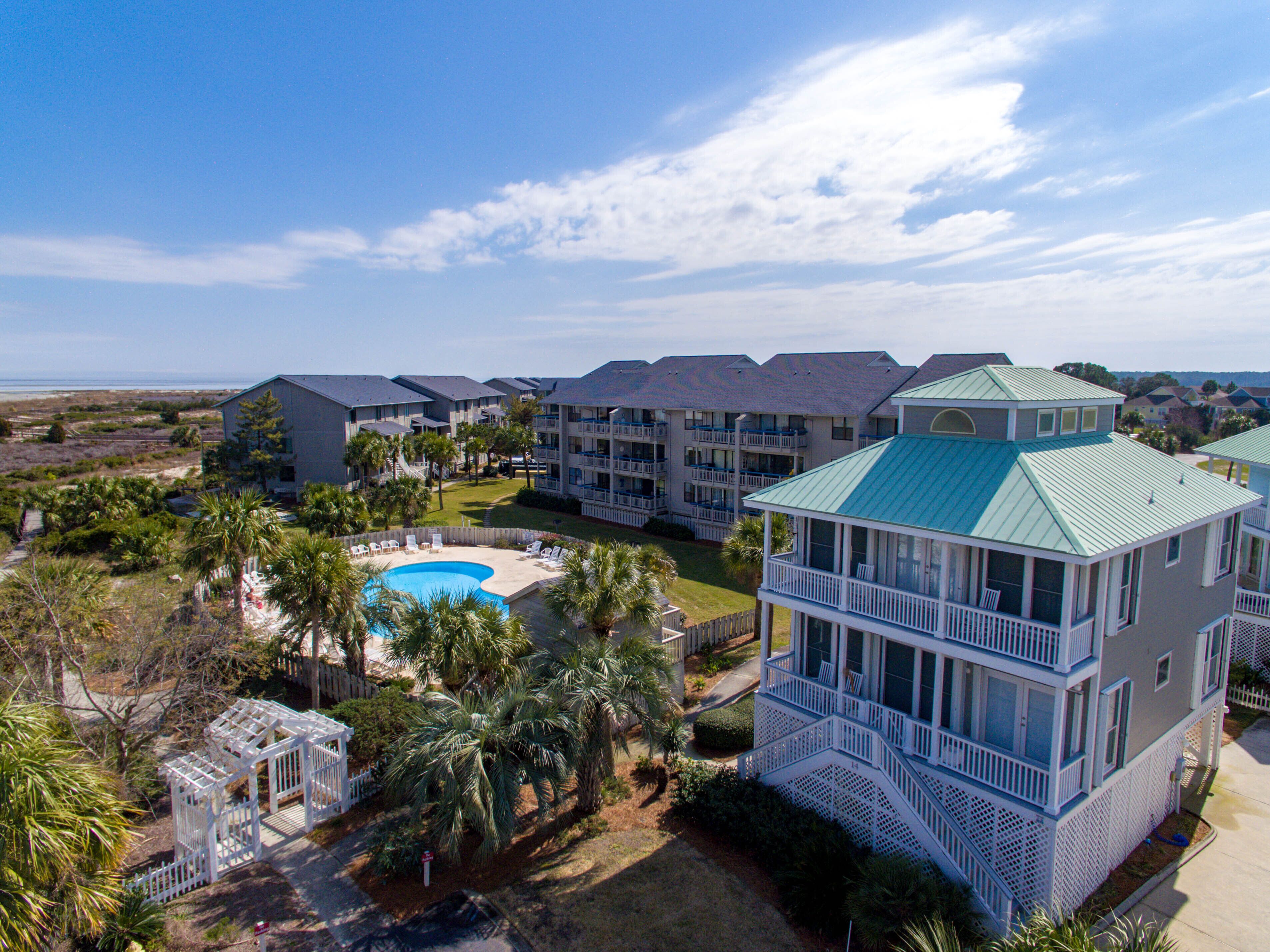 Beach and Pool Views!! Pool and Beach access steps from Front Door
