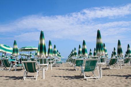 Spiaggia privata nelle vicinanze. Hotel Arena