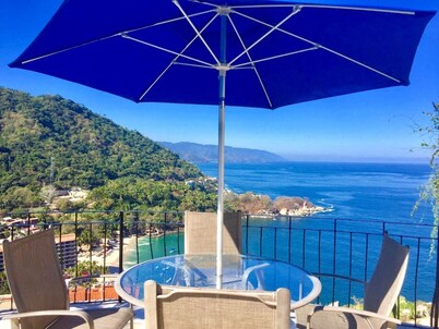 DREAM BAY AND BEACH VIEWS FROM CONDO B3 AT VILLAS ALTAS MISMALOYA