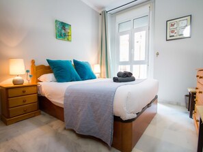1 bedroom, iron/ironing board, travel crib, free WiFi