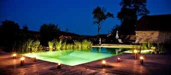 Gîte Quercy, charme authentique, grand confort, jardin arboré, piscine naturelle