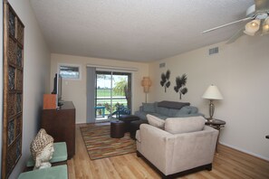 Smart TV, libros, biblioteca musical y estéreo 