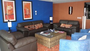 TV, DVD player, mesa de pingue-pongue