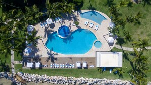 Outdoor pool - Beachfront Cabarete Penthouse, Stunning Balcony Views, Sleeps 6 (Cabarete)